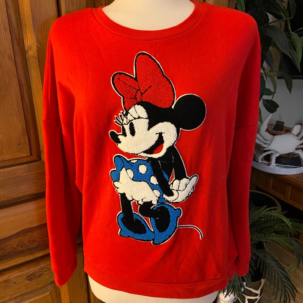 Official Disney Minnie Mouse Red Sweatshirt In size XL